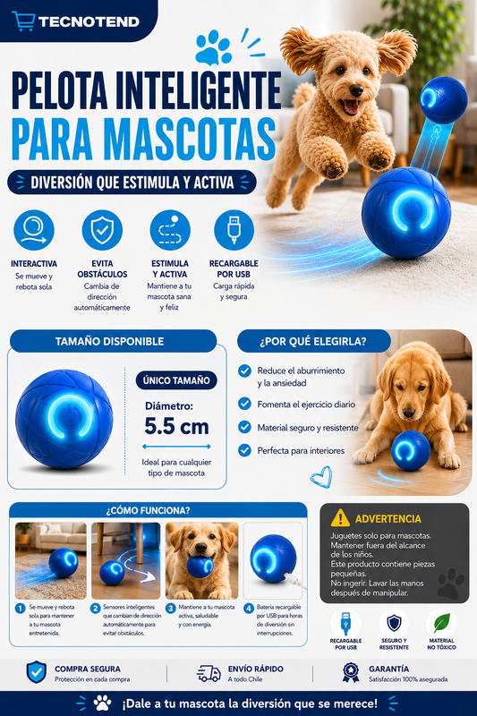 Pelota Inteligente para Mascotas