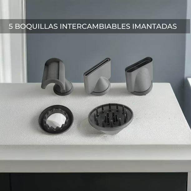 Secador de Pelo Iónico Supersónico 1600W con Accesorios Profesionales 💨✨