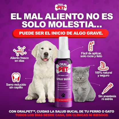 Oral Pet Spray Bucal Limpiador Mascotas