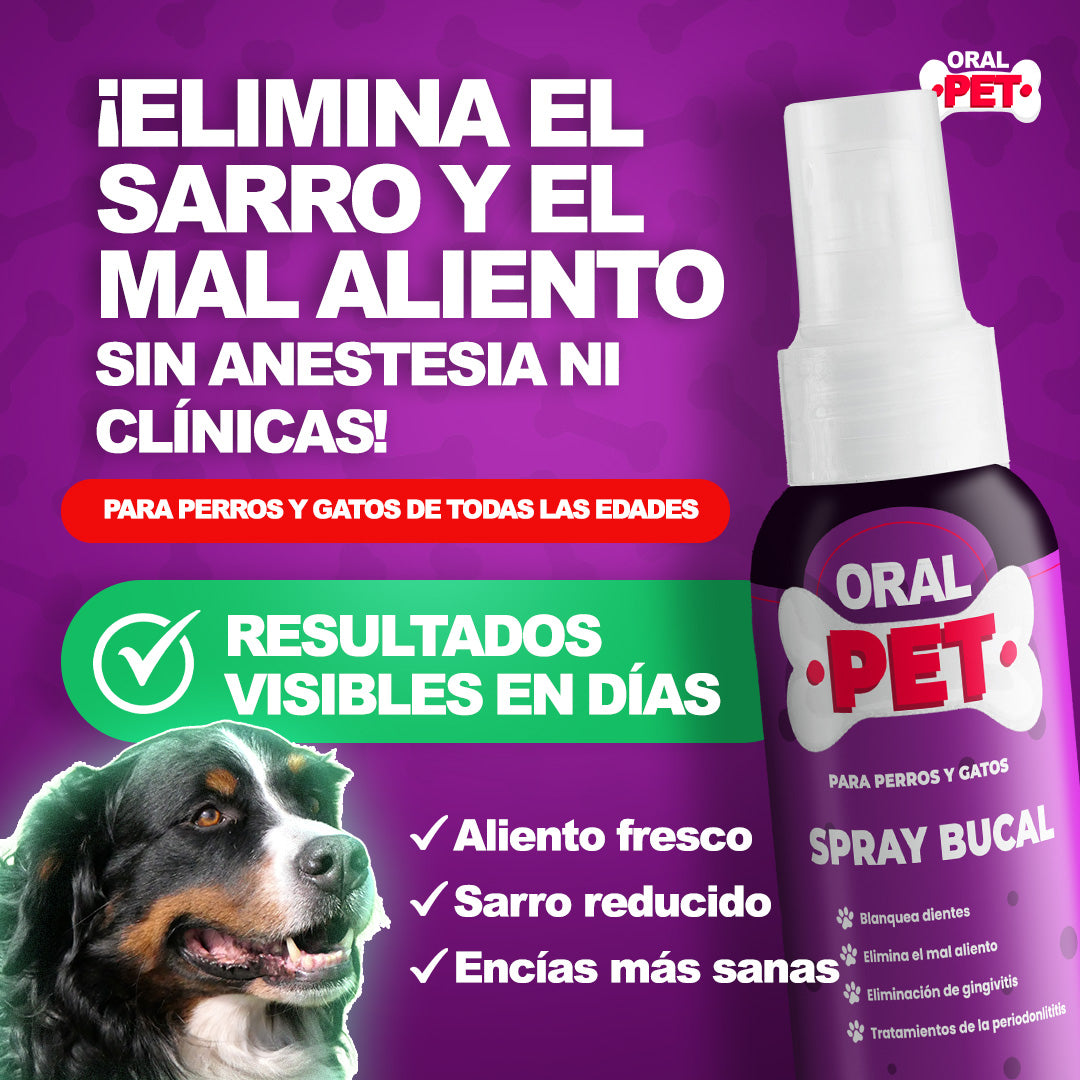 Oral Pet Spray Bucal Limpiador Mascotas