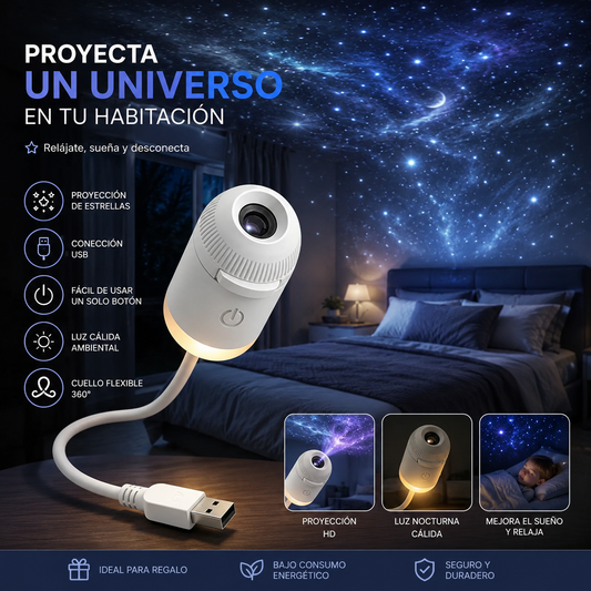 Mini proyector de estrellas USB