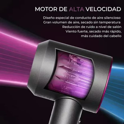 Secador de Pelo Iónico Supersónico 1600W con Accesorios Profesionales 💨✨
