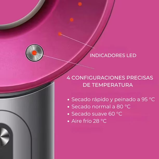 Secador de Pelo Iónico Supersónico 1600W con Accesorios Profesionales 💨✨