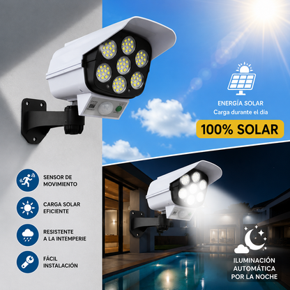 Foco Led Solar Tipo Camara