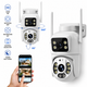 Cámara IP de Seguridad WiFi Doble Lente 10MP con Vigilancia 360°