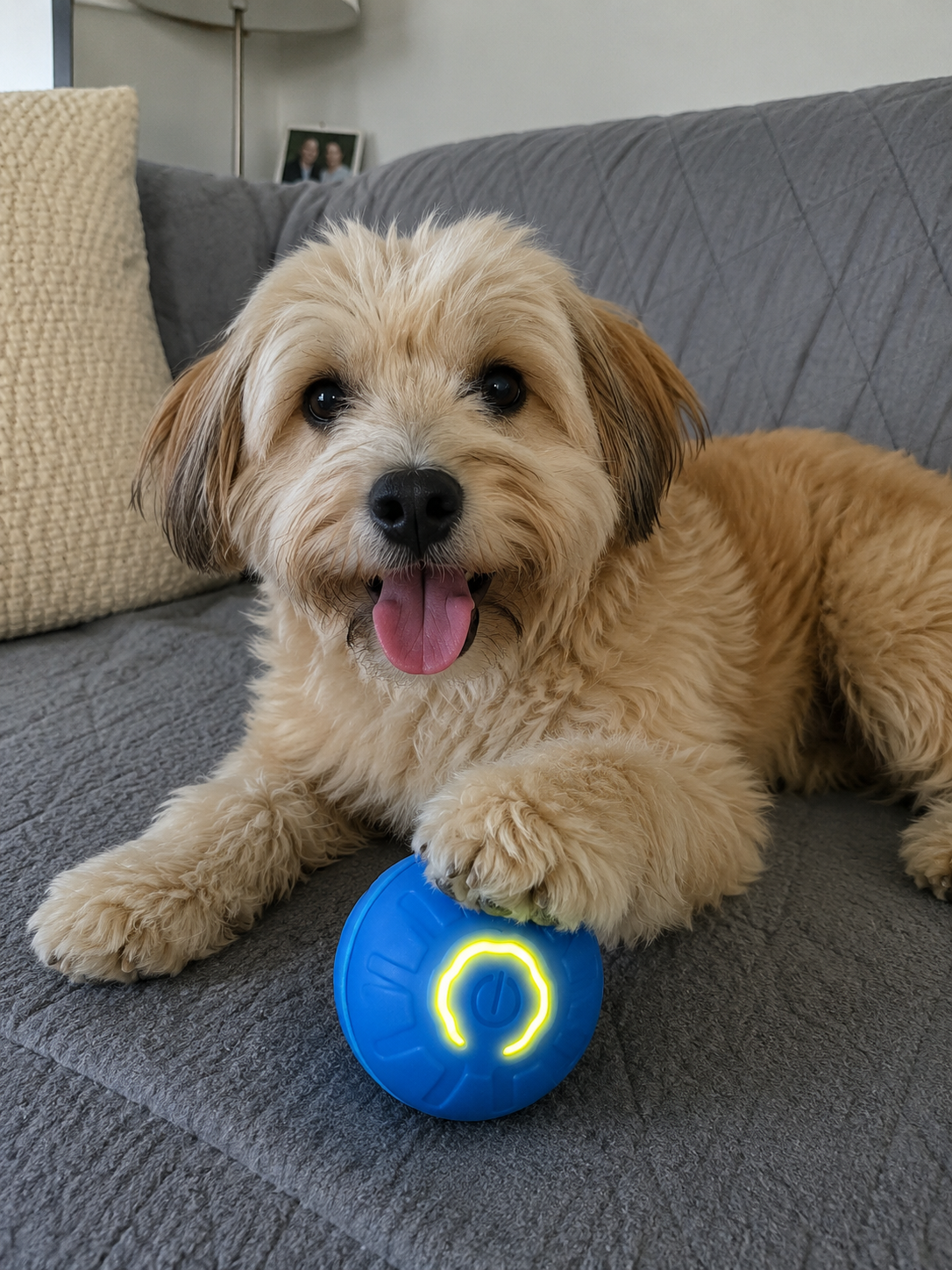 Pelota inteligente para perros pequeños y medianos