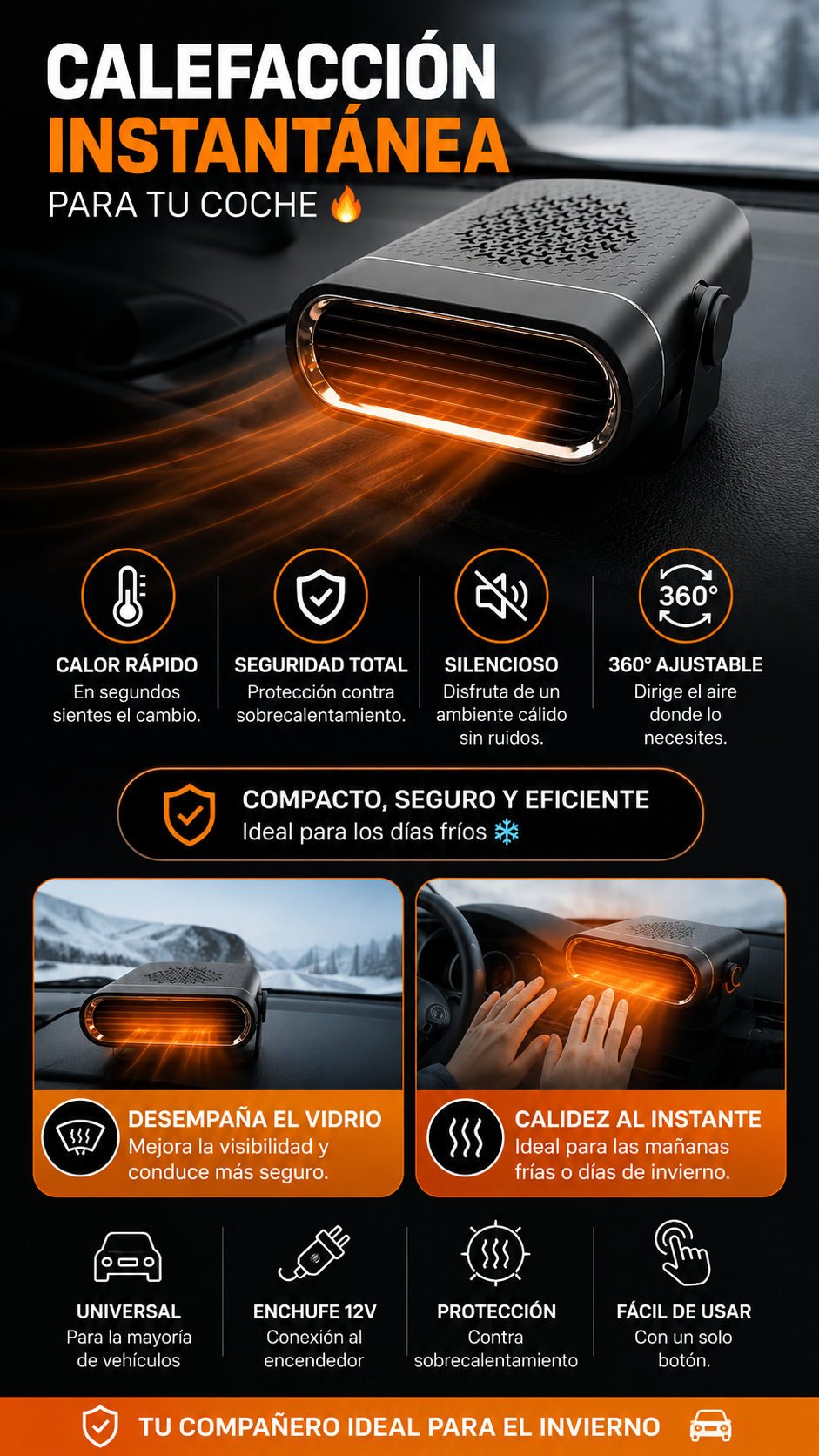 G - Mini Calefactor para auto