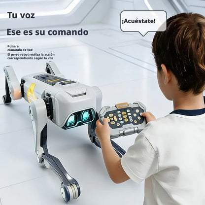 Perro Robot Inteligente con IA Control por Voz y Control Remoto